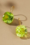 By Anthropologie Floating Crystal Earrings In Green