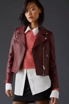 Lamarque Donna Leather Jacket In Purple