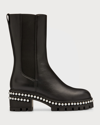 Stuart Weitzman Soho Pearly Chelsea Boots In Black