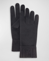 Gorski Cashmere Gloves In Black
