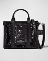 Marc Jacobs The Sequin Micro Tote Bag In Black