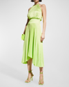 A.l.c Renzo Ii Sleeveless Pleated Midi Dress In Elmwood