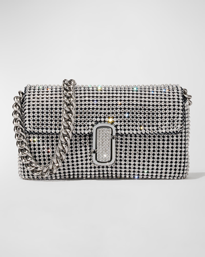 Marc Jacobs The Mini Soft Shoulder Bag In Silver