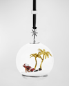 Michael Aram Island Santa Snow Globe Ornament