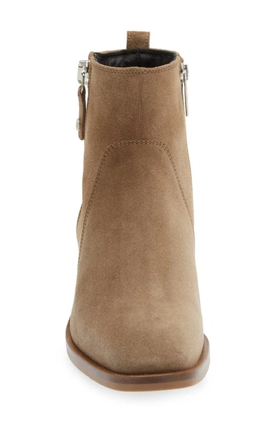 Aquatalia Colbie Water Resistant Suede Bootie In Light Taupe