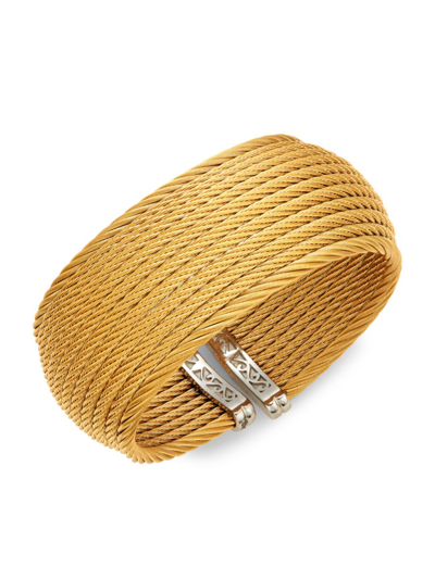 Alor Women's Classique 18k Yellow Gold & Stainless Steel Cuff Bracelet