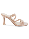 KENNETH COLE NEW YORK WOMEN'S PATENT LEATHER STRAPPY SANDALS