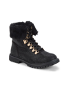 DOLCE VITA KID'S ESTRALLA EMBELLISHED FAUX SHEARLING TRIM & LINED BOOTS