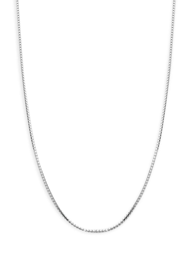 Saks Fifth Avenue Women's 14k White Gold Box Chain Necklace