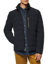 Marc New York Men's Carlisle Quilted Packable Mockneck Zip Jacket In Ink