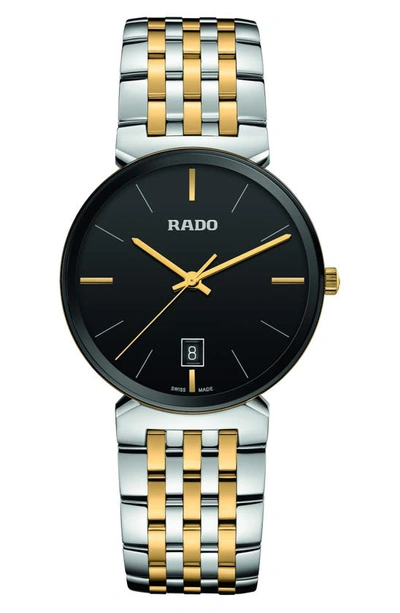 Rado Florence Classic Bracelet Watch, 38mm In Black/two-tone
