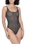 Skarlett Blue Mischief Mesh Thong Teddy In Black