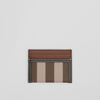 BURBERRY BURBERRY CHECK AND TWO-TONE LEATHER CARD CASE