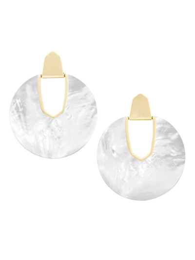 Kendra Scott Women's Diane 14k Goldplated & Mother-of-pearl Drop Earrings In Brass