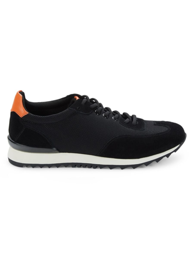 French Connection Men's Rusty Mesh Sneakers In Black