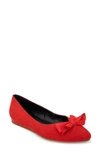 Reaction Kenneth Cole Lily Bow Flat In Red