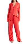 Nordstrom Moonlight Eco Pajamas In Red Lollipop