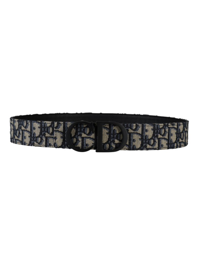 Dior Homme Logo Buckle Belt In Multi