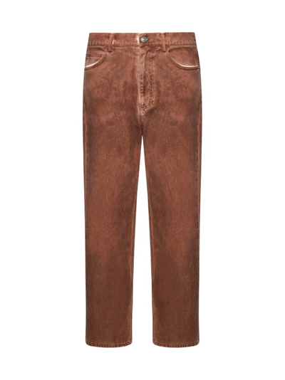 Marni Straight-leg Jeans In Earth Of Siena