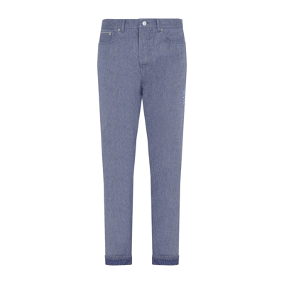 Dior Homme  Cotton Slim Fit Jeans In Blue