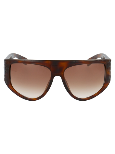Max Mara Womens Multicolor Metal Sunglasses In Brown