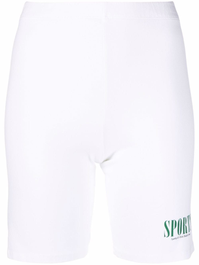 Sporty And Rich Sporty & Rich Women's White Cotton Shorts