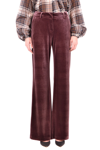 OLLA PARÈG OLLA PARÉG WOMEN'S BURGUNDY OTHER MATERIALS PANTS,P6351 42