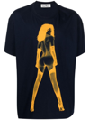 Vivienne Westwood Oversized Pin-up T-shirt In Blue