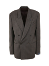 Lardini Double Breasted Blazer Jacket Attitude Drop 7 Reg In Multicolor