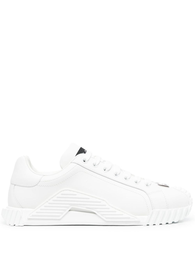 Dolce E Gabbana Women's  White Leather Sneakers