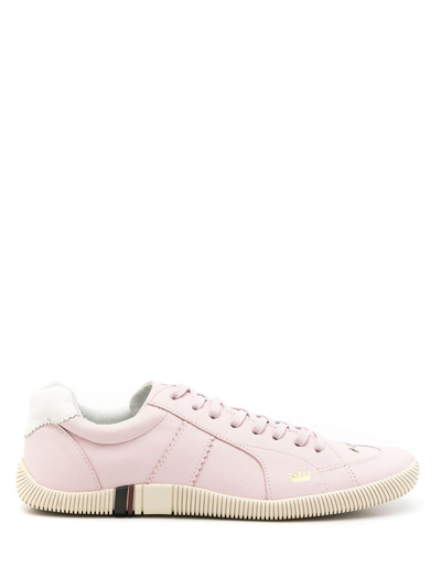 Osklen Lace-up Leather Sneakers In Pink