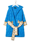 VERSACE I LOVE BAROQUE HOODED BATHROBE