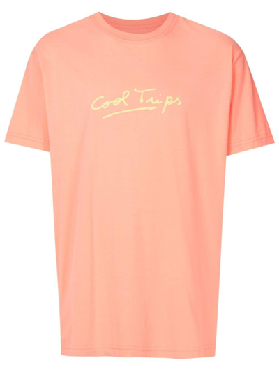 Osklen Slogan-print Short-sleeve T-shirt In Orange