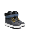 Geox Bunshee Fleece-lined Boots In Blue