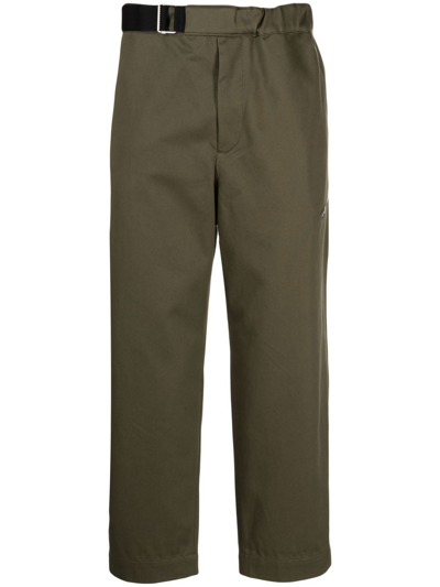Oamc Straight-leg Tailored Trousers In Dk Moss