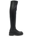 FURLA ATTITUDE LEATHER THIGH-HIGH BOOTS