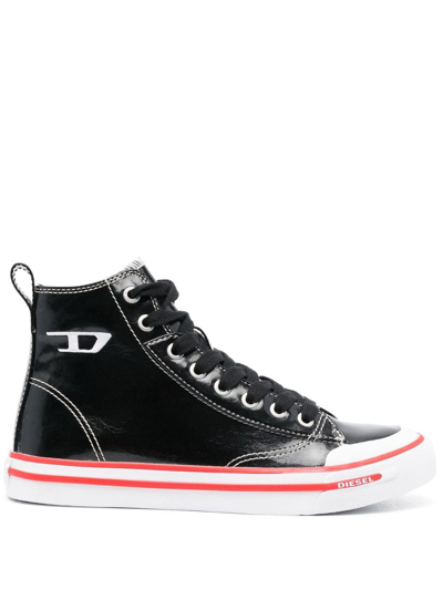 Diesel S-athos Mid Sneakers In Black