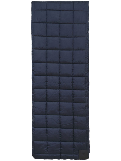 Anine Bing Erica Quilted Scarf In Blue