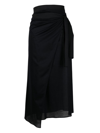 Eres High-waisted Beach Skirt In Black