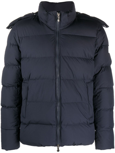 Pyrenex Padded Zip-up Jacket In Blue