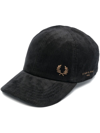 FRED PERRY EMBROIDERED-LOGO CORDUROY CAP
