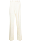 Giuliva Heritage Vito Pleated Wool-twill Trousers In White