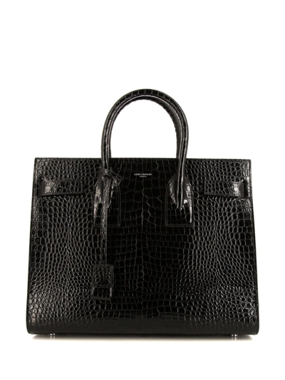 Pre-owned Saint Laurent 2020s Sac De Jour Tote Bag In Black