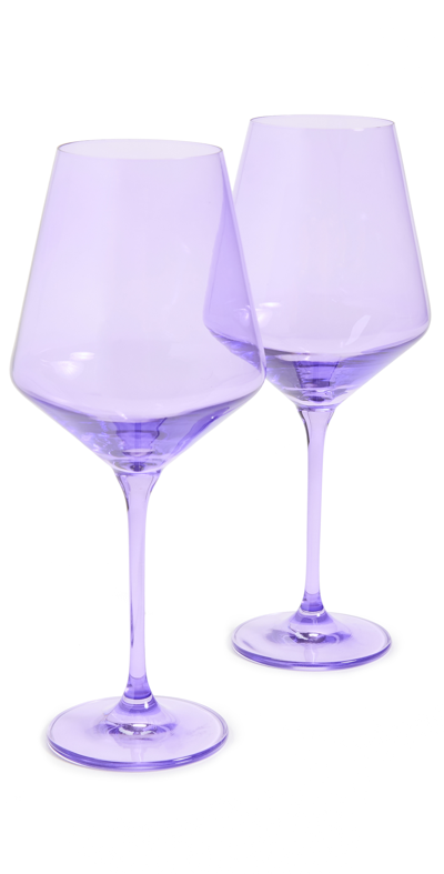 Estelle Colored Glass Stemware Set Of 2