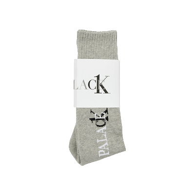 Pre-owned Palace X Calvin Klein Socks 'light Grey Heather'