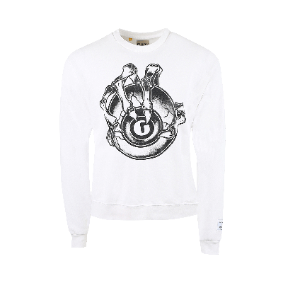 Pre-owned Gallery Dept. G Ball Crewneck 'white'