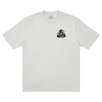 Pre-owned Palace Tri-atom T-shirt 'grey Marl'