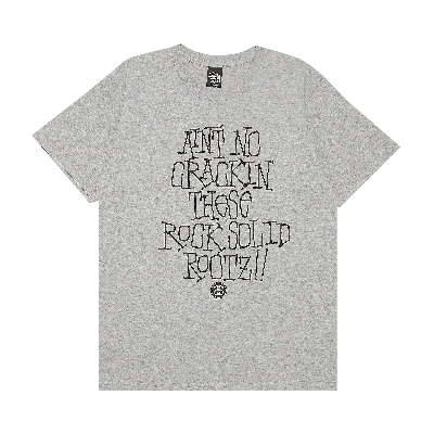 Pre-owned Stussy Ain't No Crackin' Tee 'grey Heather'