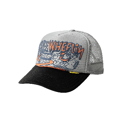 Pre-owned Kapital Free Wheelin' Trucker Cap 'grey/black'