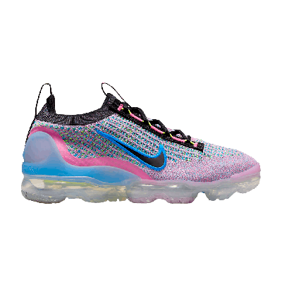 Pre-owned Nike Wmns Air Vapormax 2021 Flyknit Next Nature 'pink Blast Photo Blue'